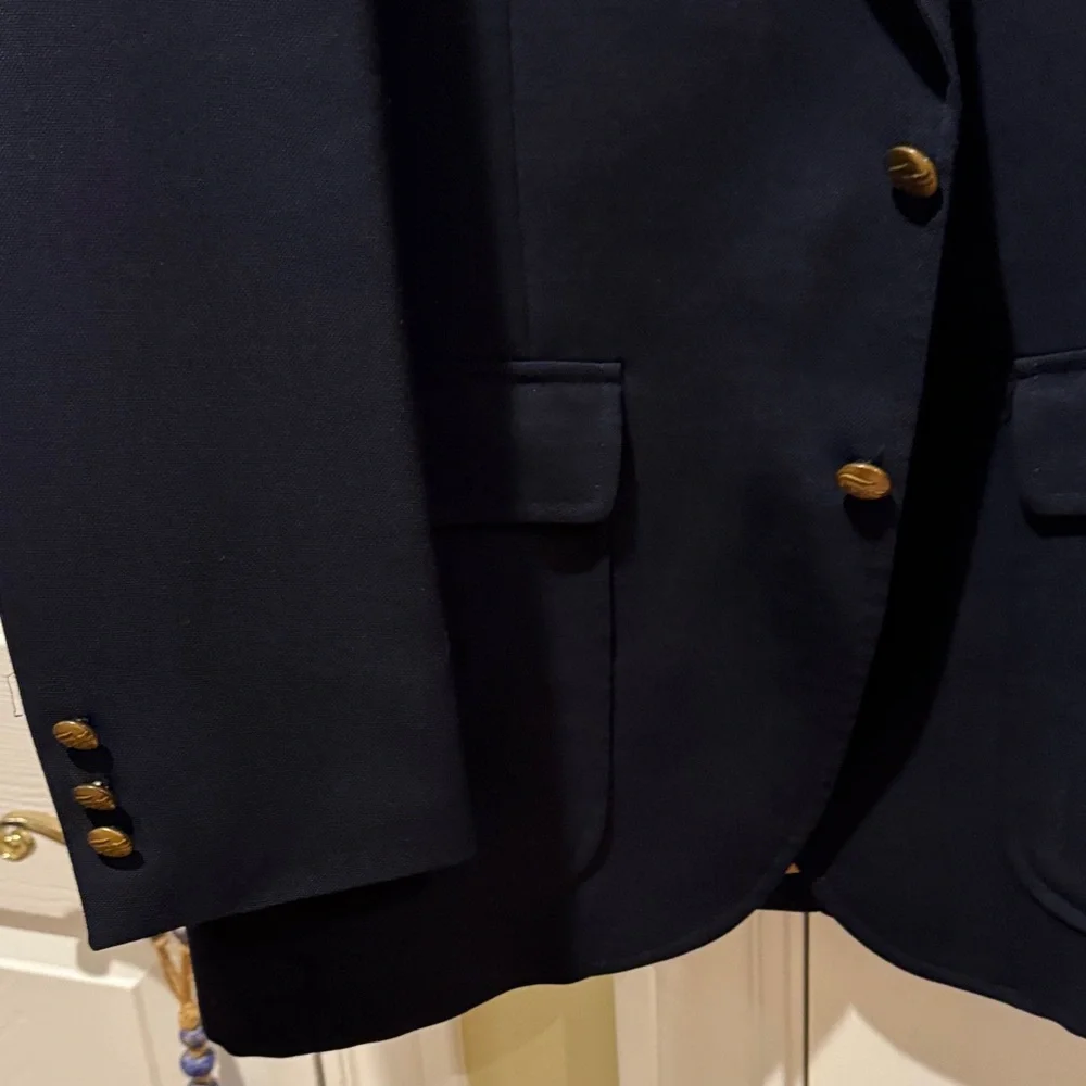 Vintage 1980s Izod Lacoste Classic Navy Blazer - Picture 4 of 9